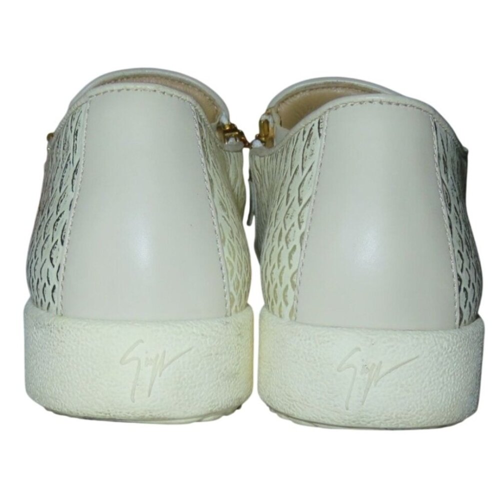 Giuseppe Zanotti Python Embossed Italian Leather … - image 4